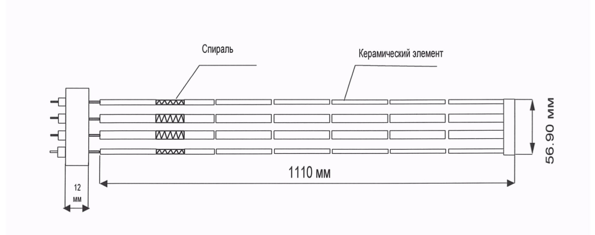 Электронагреватель_ТЭН_Chromalox_380В_2кВт_3-полюсной
