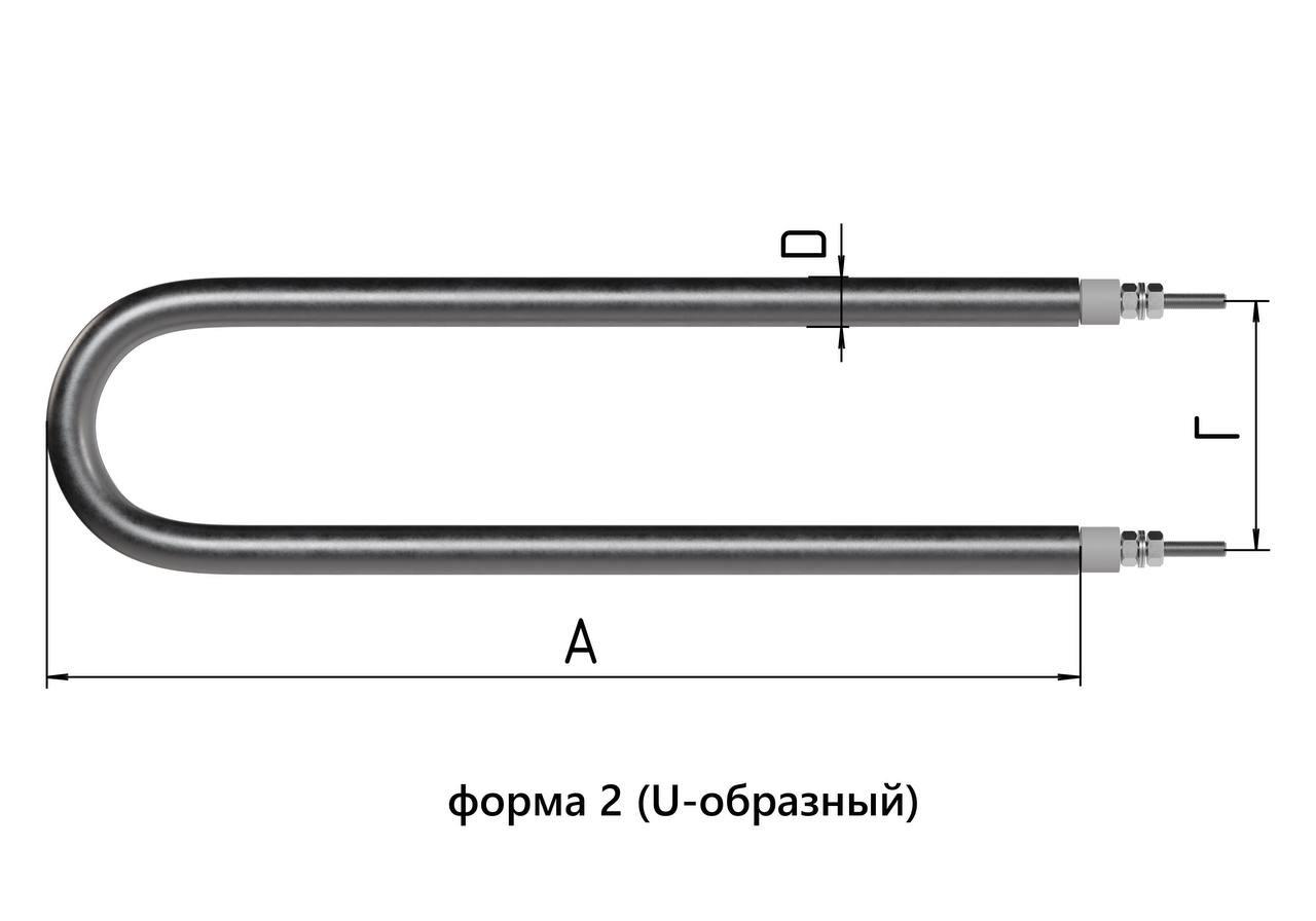 погружной-тэн-U-образный-70см-диаметр-13мм-220В-2кВт