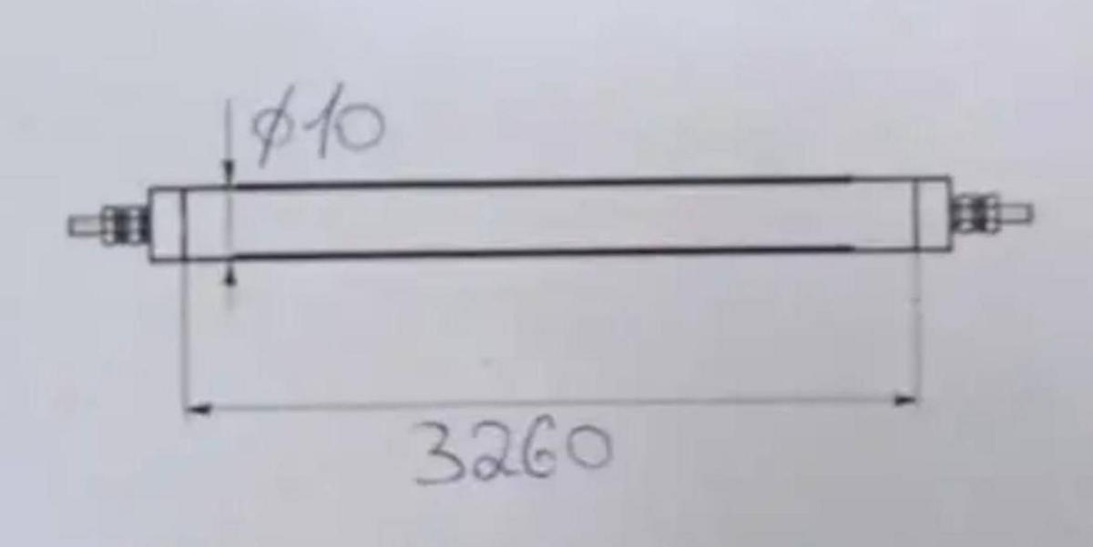тен-для-промышленной-печи-мощность-4-5кВт-диаметр-10мм-длина-3260мм-напряжение-380в