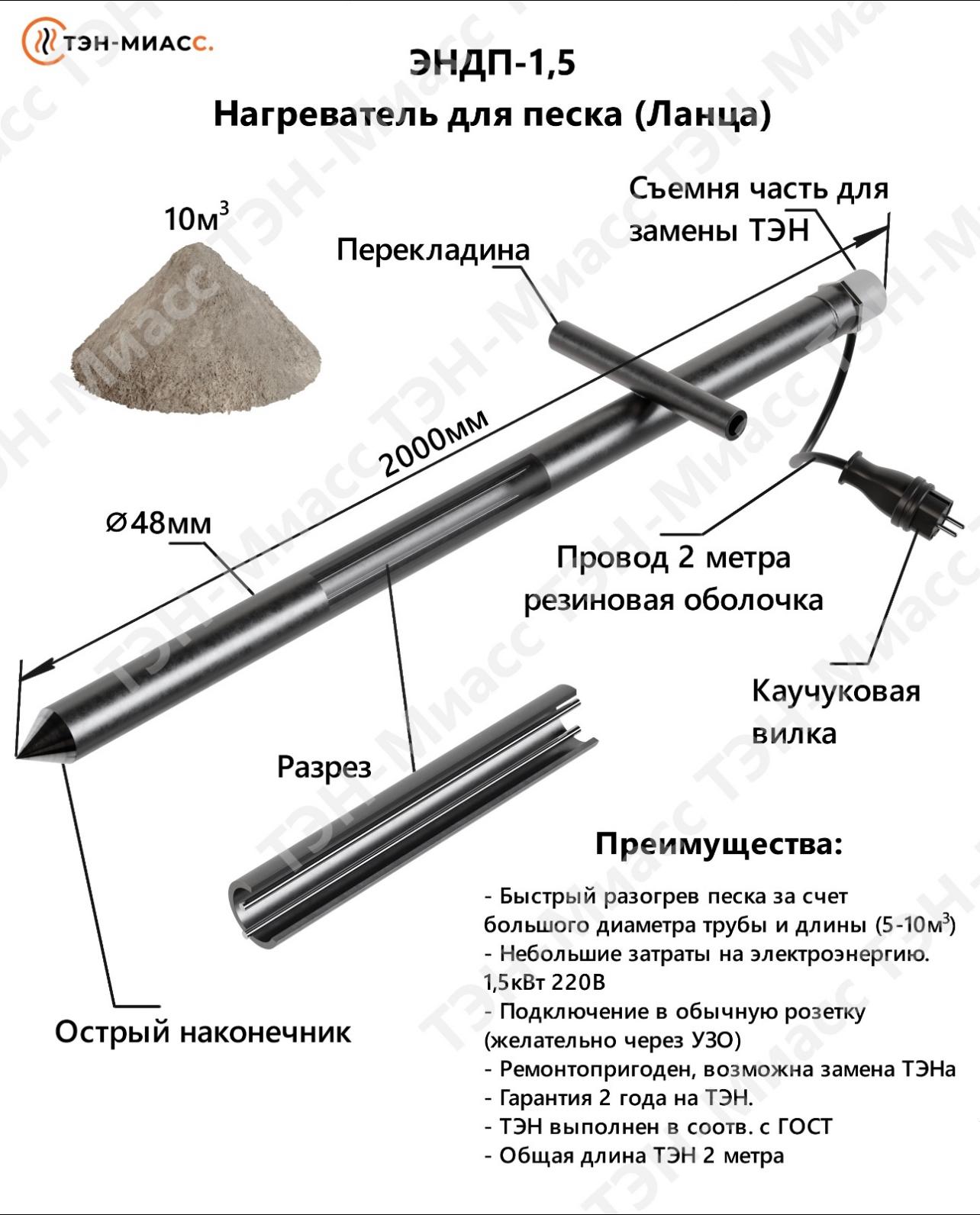 тэн-ланца-длина-15м-мощность-15квт